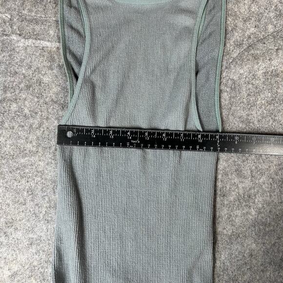 Intimately Free People Bodysuit Womens XS Ribbed Knit High Neck Green Stretch - Picture 6 of 7